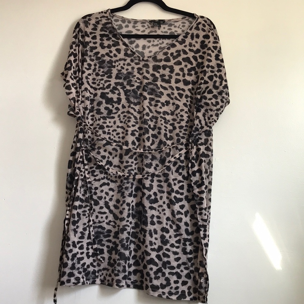 Leopard Cover-Up Dress